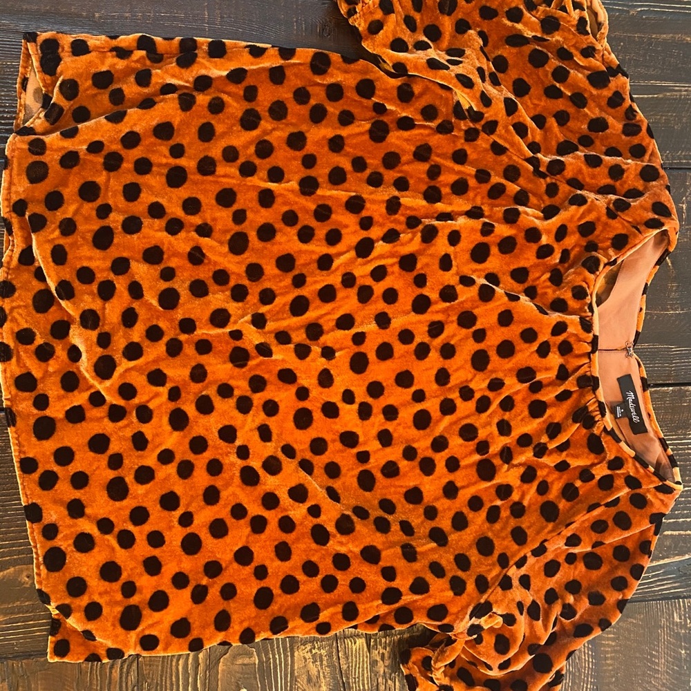 Madewell velvet top